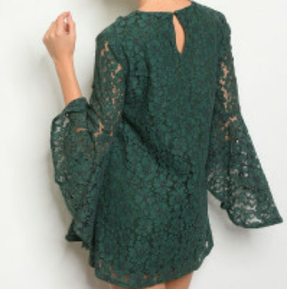 HUNTER GREEN DRESS - Picture 2 of 2